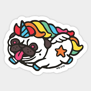 Pug Unicorn Sticker